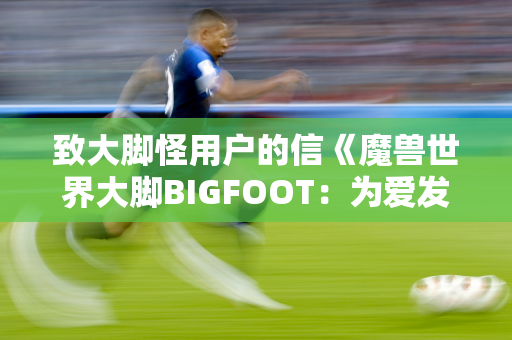 致大脚怪用户的信《魔兽世界大脚BIGFOOT：为爱发电 坚守与创新》