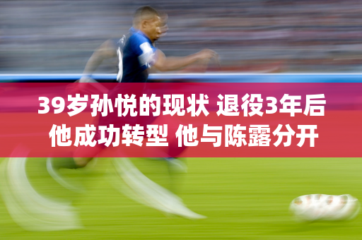 39岁孙悦的现状 退役3年后 他成功转型 他与陈露分开 依然潇洒